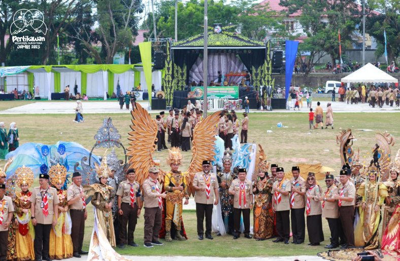 Usai Pembukaan, Peserta Pertikawan Regional Sumatera 2023 Menikmati Festival Pekan Kebudayaan Daerah Merangin
